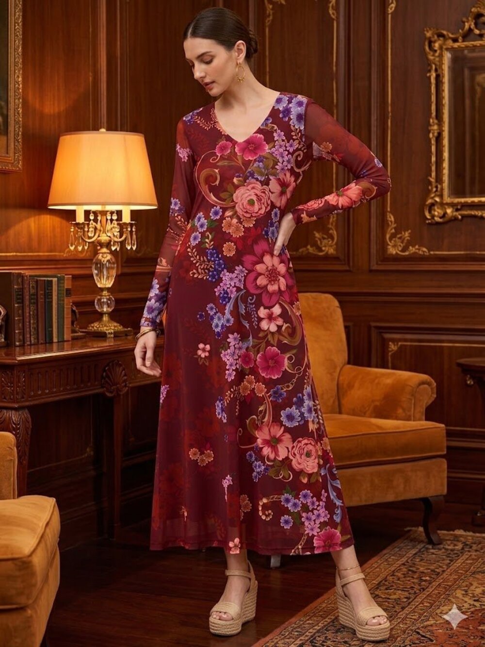 Johnny Was Long Sleeve Dress NWT size Medium